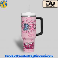 Stitch Happy Valentines Day Stanley Tumbler Cup