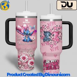 Stitch Happy Valentines Day Stanley Tumbler Cup