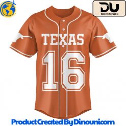 Texas Longhorns Football NCAA Baseball Jersey