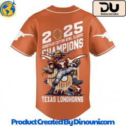 Texas Longhorns Football NCAA Baseball Jersey