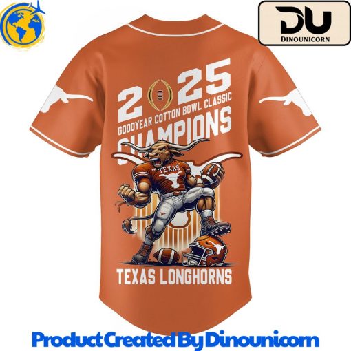 Texas Longhorns Football NCAA Baseball Jersey