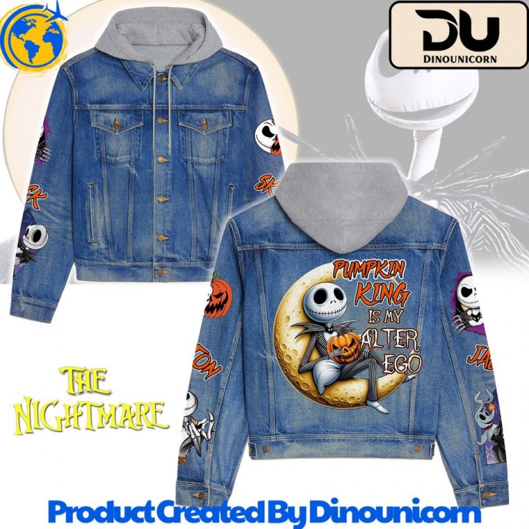 The Nightmare Before Christmas Hooded Denim Jacket