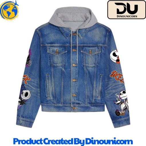 The Nightmare Before Christmas Hooded Denim Jacket