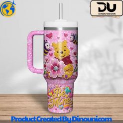 Winnie The Pooh Happy Valentines Day Stanley Tumbler Cup