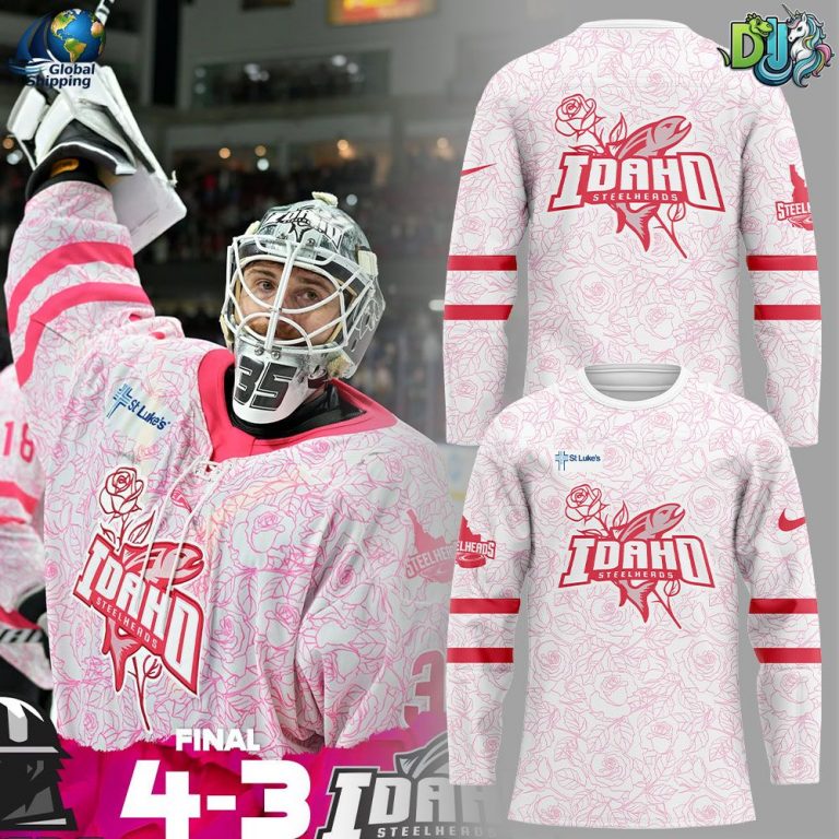 Idaho Steelheads Pink in the Rink Hockey Jersey