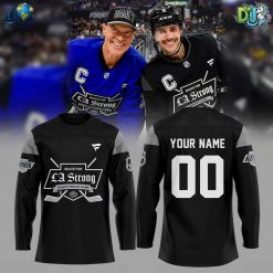 Los Angeles Kings NHL LA Strong Black Hockey Jersey