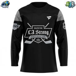 Los Angeles Kings NHL LA Strong Black Hockey Jersey