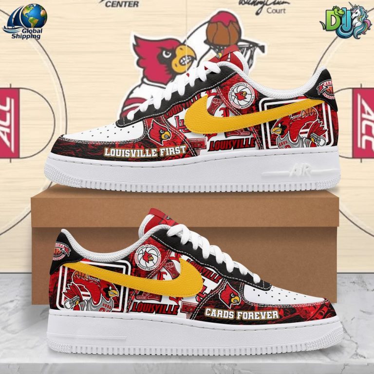 Louisville Cardinals Basketball Air Force 1 Sneaker