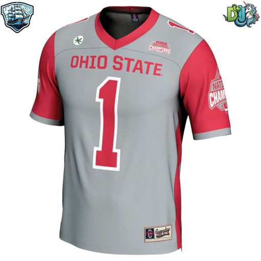 Ohio State Buckeyes Football NCAA National Champions Football Jersey