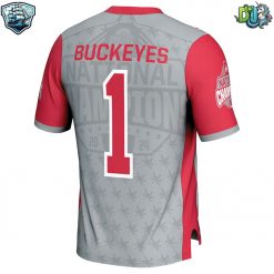 Ohio State Buckeyes Football NCAA National Champions Football Jersey