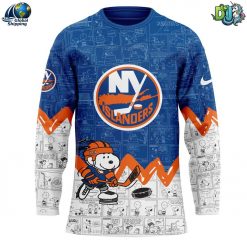 New York Islanders NHL 75th Anniversary of Peanuts Hockey Jersey