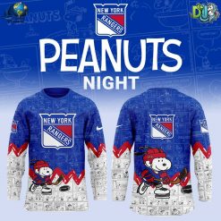 New York Rangers NHL Anniversary of Peanuts Hockey Jersey