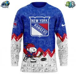 New York Rangers NHL Anniversary of Peanuts Hockey Jersey