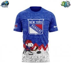 New York Rangers NHL Anniversary of Peanuts T-shirt