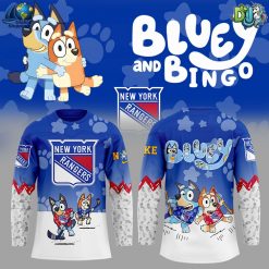 New York Rangers NHL Bluey and Bingo Hockey Jersey