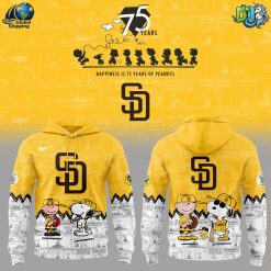 San Diego Padres MLB 75th Anniversary of Peanuts Hoodie