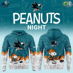 San Jose Sharks NHL Anniversary of Peanuts Hoodie