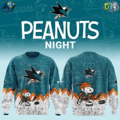 San Jose Sharks NHL Anniversary of Peanuts Sweatshirt