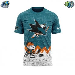 San Jose Sharks NHL Anniversary of Peanuts T-shirt