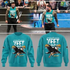 San Jose Sharks NHL Uceyjucey reppin’ the Teal Sweatshirt