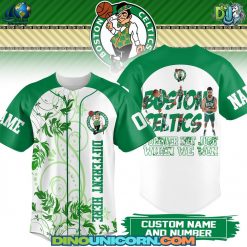 Boston Celtics NBA Baseball Jersey
