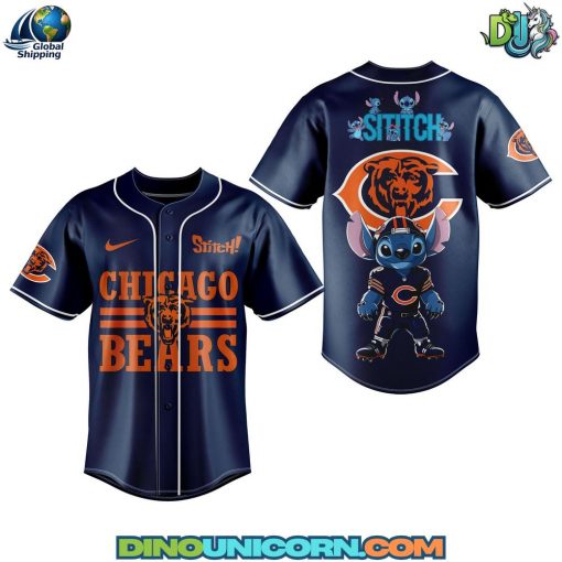 Chicago Bears NFL x Stitch Baseball Jersey
