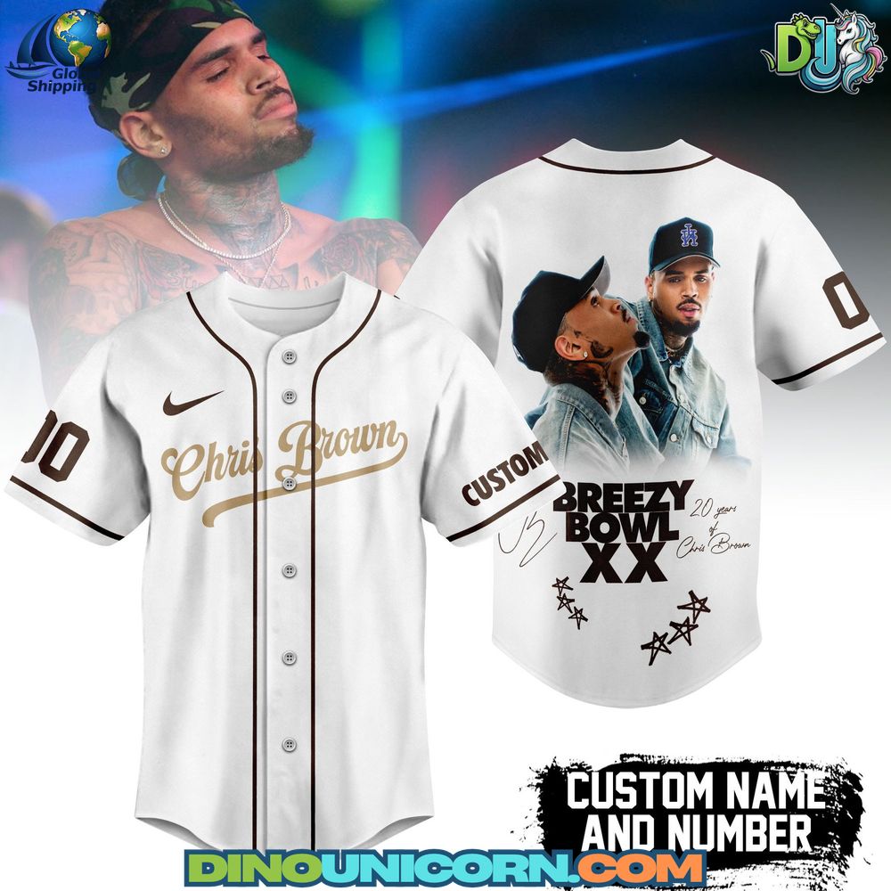 Chris Brown Baseball Jersey Chris Brown Baseball Jersey