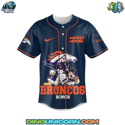 Denver Broncos NFL x Mickey Mouse Baseball Jersey