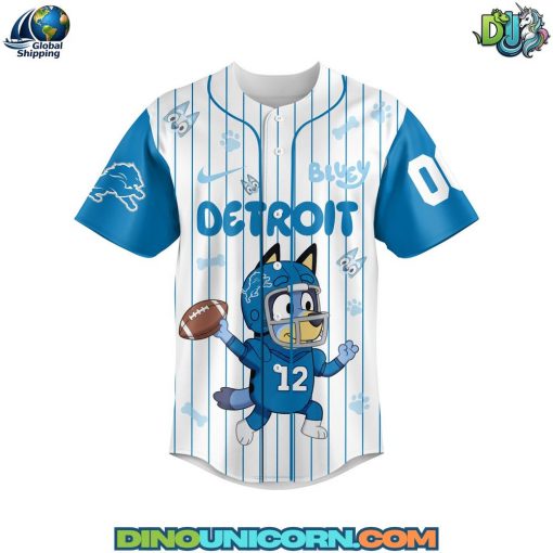 Detroit Lions NFL x Bluey Baseball Jersey