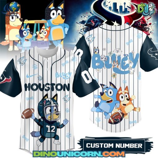 Houston Texans NFL x Bluey Baseball Jersey