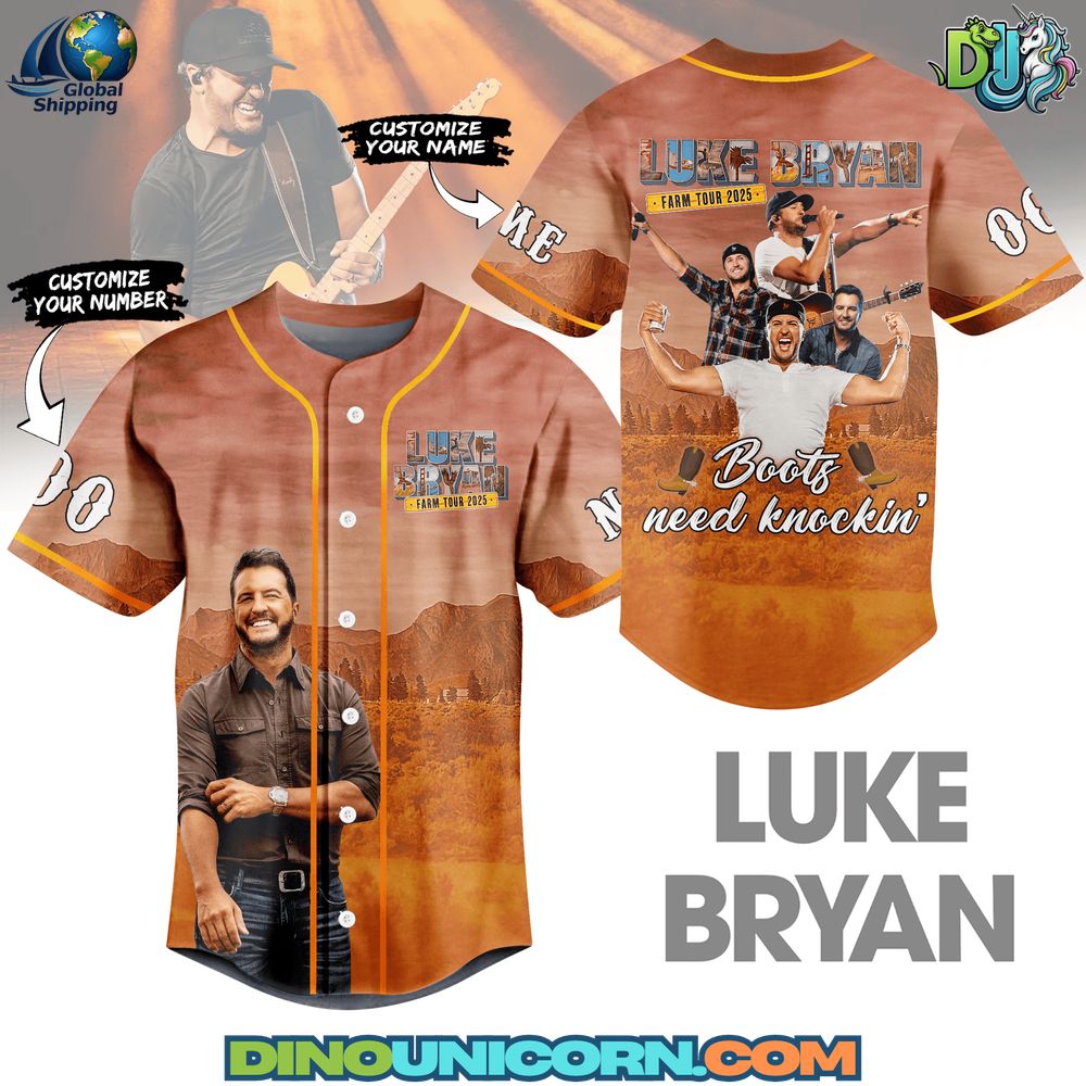 Luke Bryan Baseball Jersey Luke Bryan Baseball Jersey