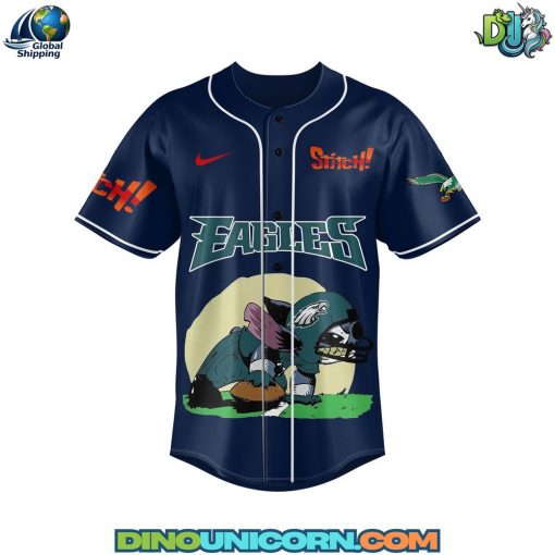 Philadelphia Eagles NFL x Stitch Baseball Jersey