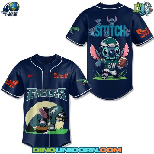 Philadelphia Eagles NFL x Stitch Baseball Jersey