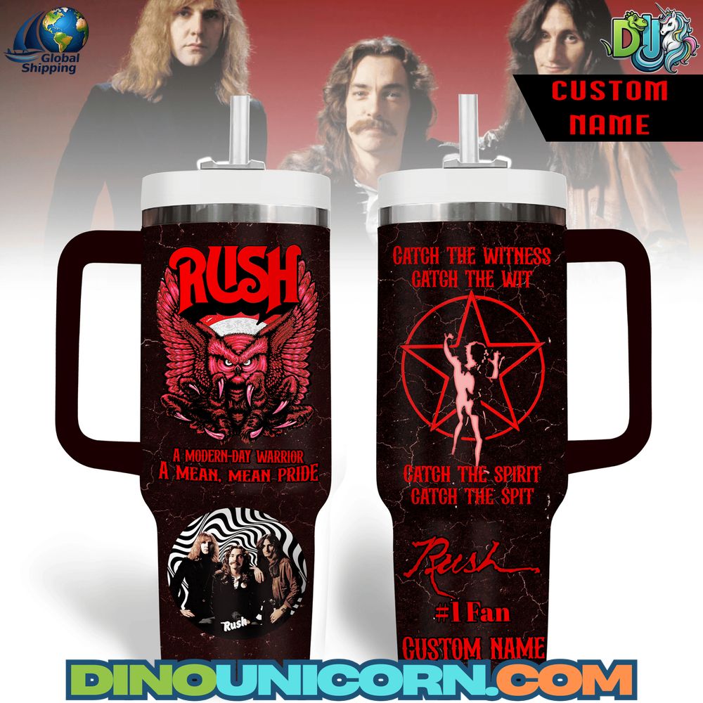 Rush Band Stanley Tumbler Cup Rush Band Stanley Tumbler Cup
