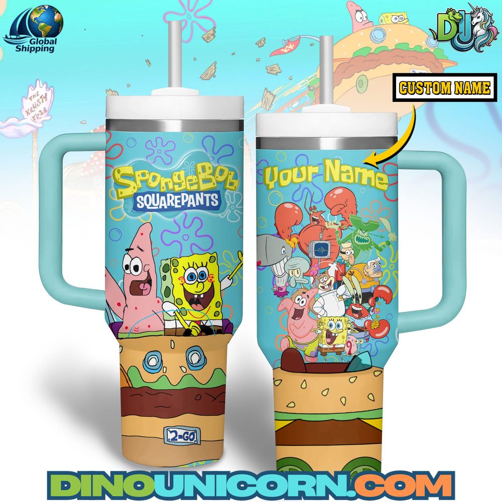 SpongeBob SquarePants Stanley Tumbler Cup SpongeBob SquarePants Stanley Tumbler Cup