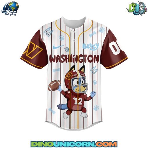 Washington Commanders NFL x Bluey Baseball Jersey