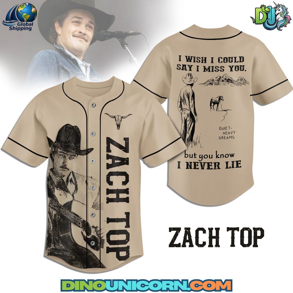 Zach Top Baseball Jersey Zach Top Baseball Jersey
