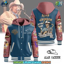 Alan Jackson Hooded Baseball Jacket
