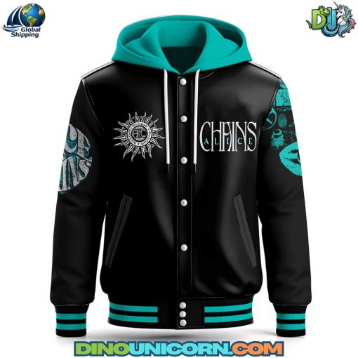 Alice In Chains Hooded Baseball Jacket