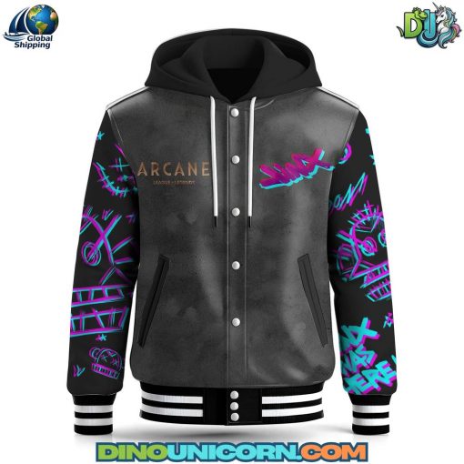 Arcane Hooded Baseball Jacket