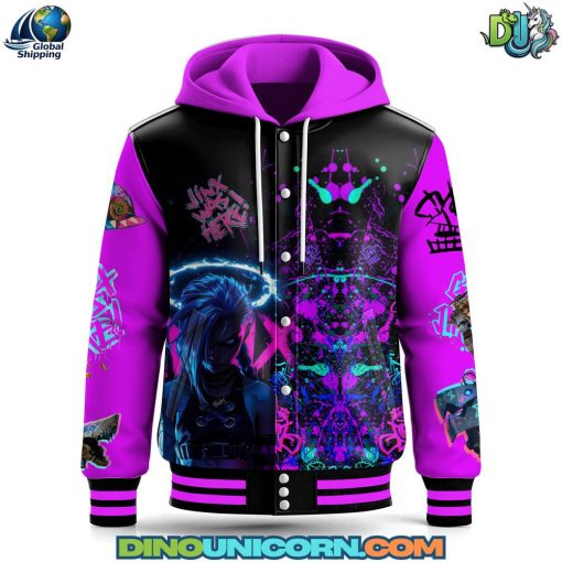 Arcane League of Legends Hooded Baseball Jacket