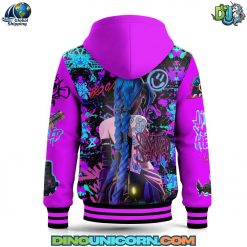 Arcane League of Legends Hooded Baseball Jacket