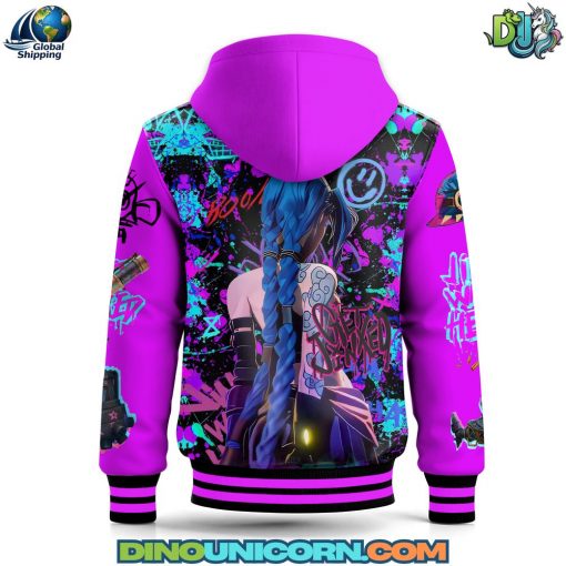 Arcane League of Legends Hooded Baseball Jacket