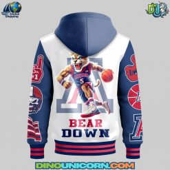 Arizona Wildcats Basketball Hooded Baseball Jacket