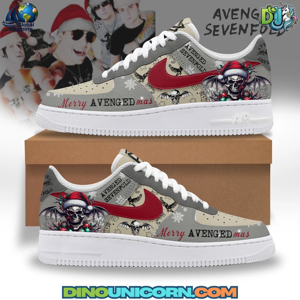 Avenged Sevenfold Merry Christmas Air Force 1 Sneaker Avenged Sevenfold Merry Christmas Air Force 1 Sneaker
