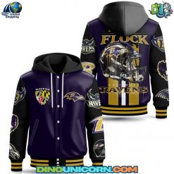 Baltimore Ravens NFL Hooded Baseball Jacket