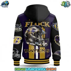 Baltimore Ravens NFL Hooded Baseball Jacket