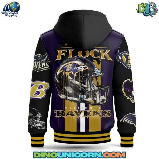 Baltimore Ravens NFL Hooded Baseball Jacket