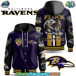 Baltimore Ravens NFL Hooded Baseball Jacket