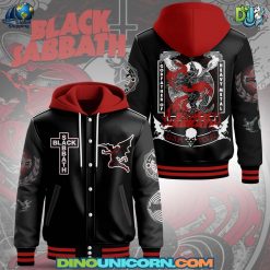 Black Sabbath Band Hooded Baseball Jacket
